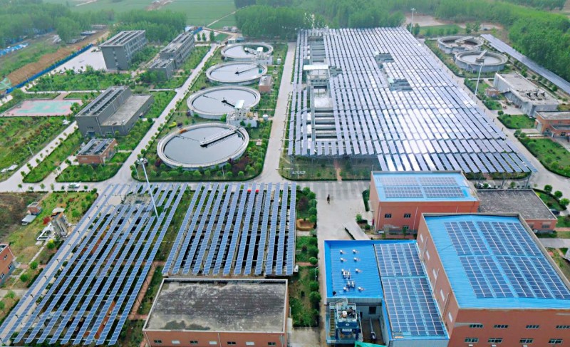 光伏發(fā)電2--鄭州市航空港區(qū)第二污水處理廠水務(wù)光伏發(fā)電項目