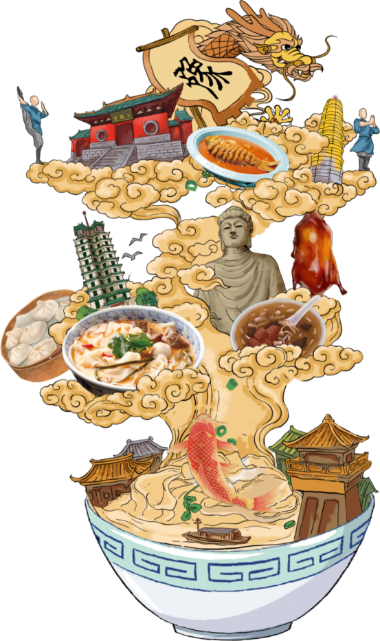 （配圖）尋根拜祖后，他們來阿五品新豫菜解鄉(xiāng)愁302