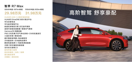 鴻蒙智行首款轎跑SUV智界R7正式上市！建議零售價 25.98萬元起（改）3866